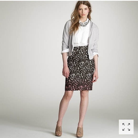 J Crew Wildcat Ombré Pencil Skirt - Picture 2 of 2
